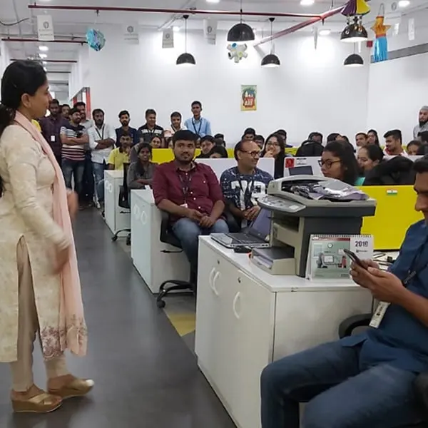 A corporate workshop